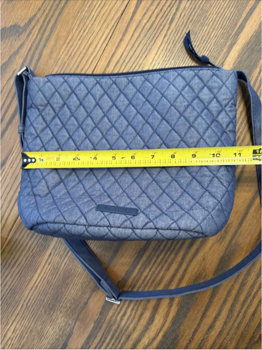 Vera Bradley Quilted Solid Navy Ultralight Bucket Crossbody/Shoulder Handbag - Picture 5 of 8